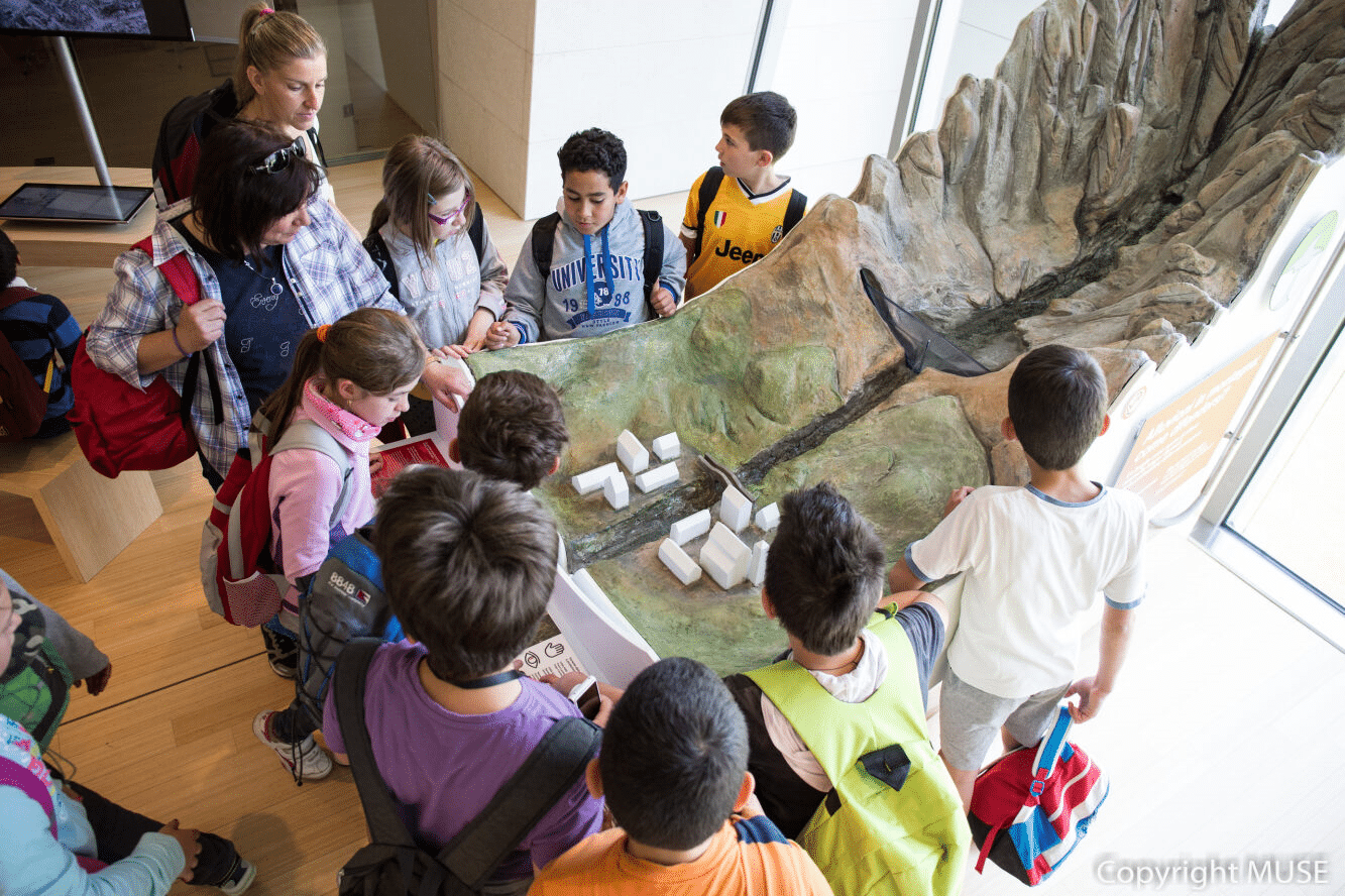 Scolaresca in visita al MUSE