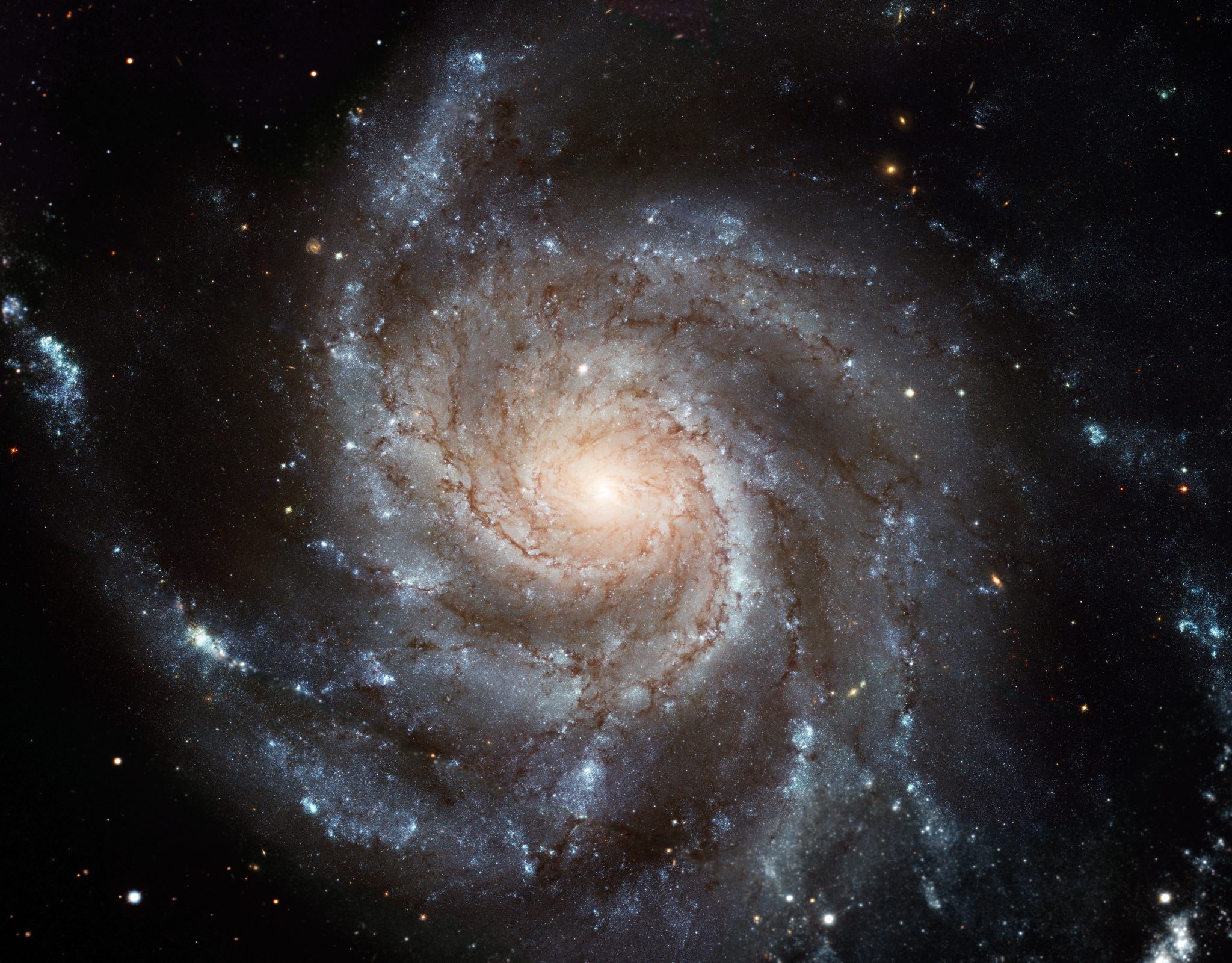 Hubble Space Telescope Photo of Messier 101 Galaxy