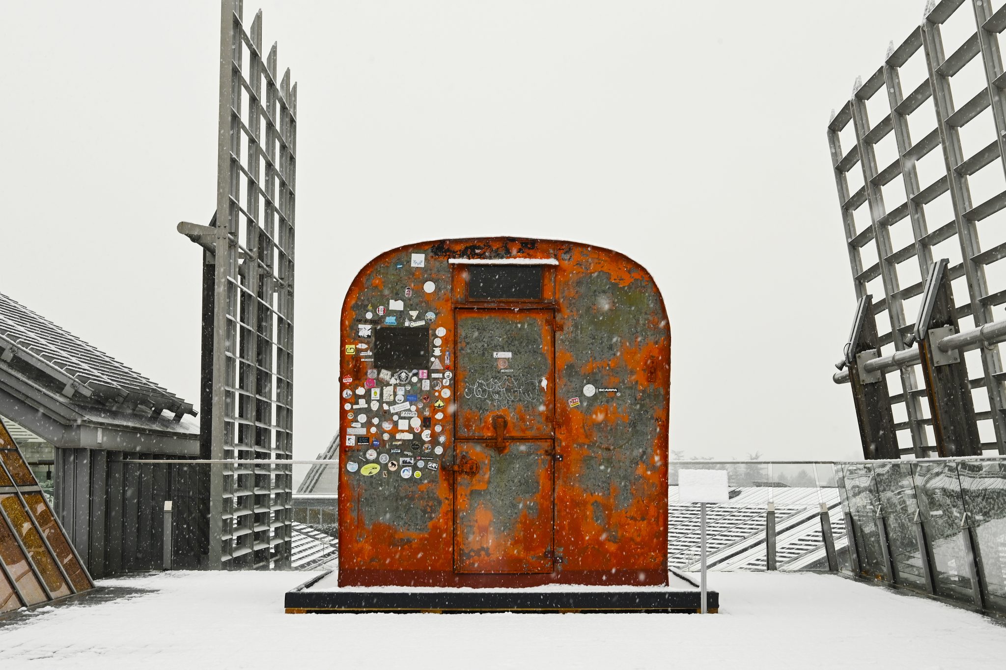 Bivacco Fiamme Gialle sulla Terrazza del MUSE